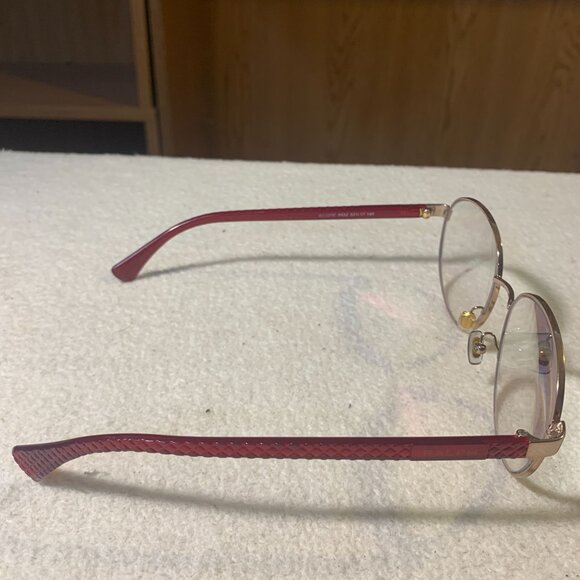 Ralph Ralph Lauren Eyeglasses RA6050 53-17 140 Red Gold Frames With Case - Picture 9 of 10